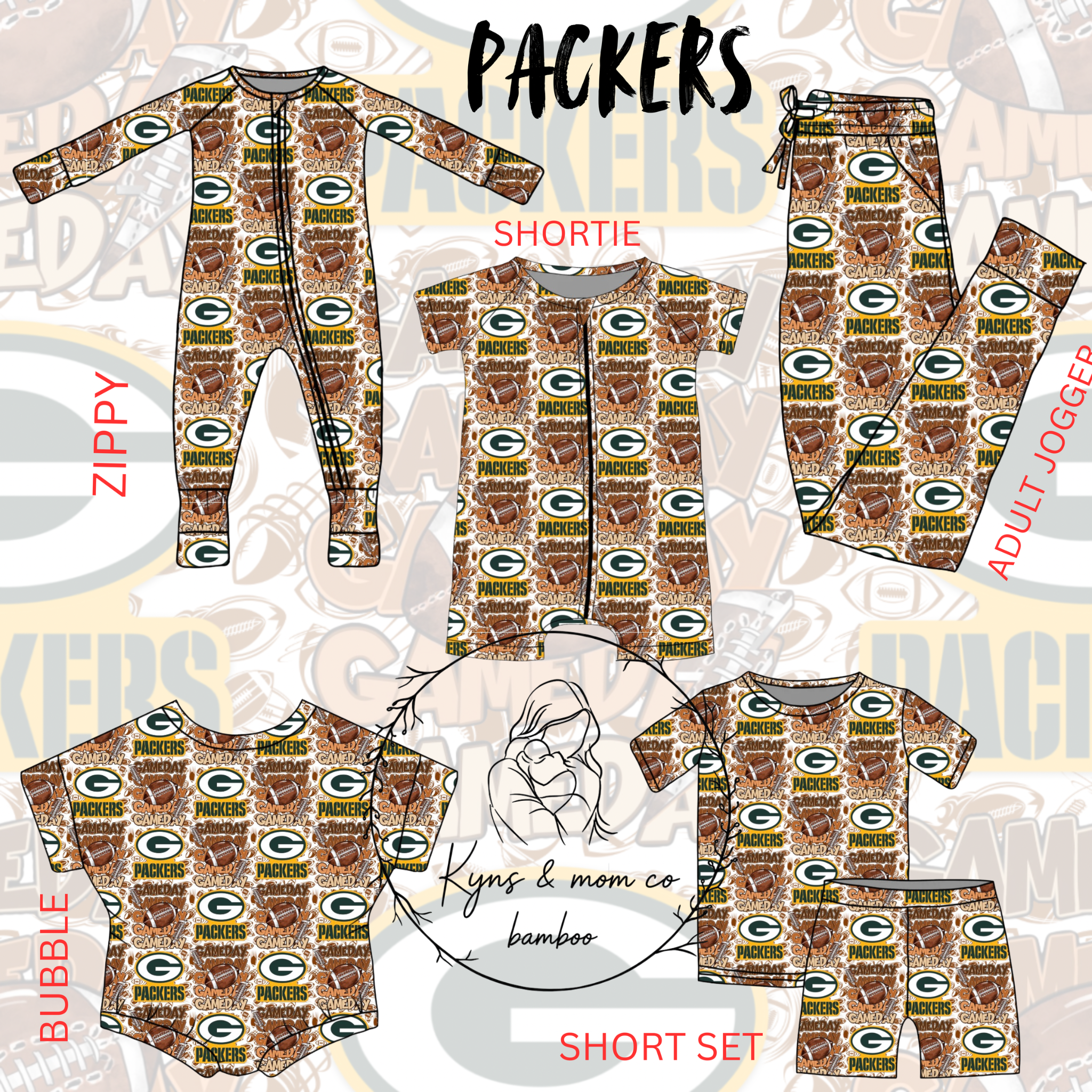 PREORDER - PACKERS - ETA EARLY AUGUST