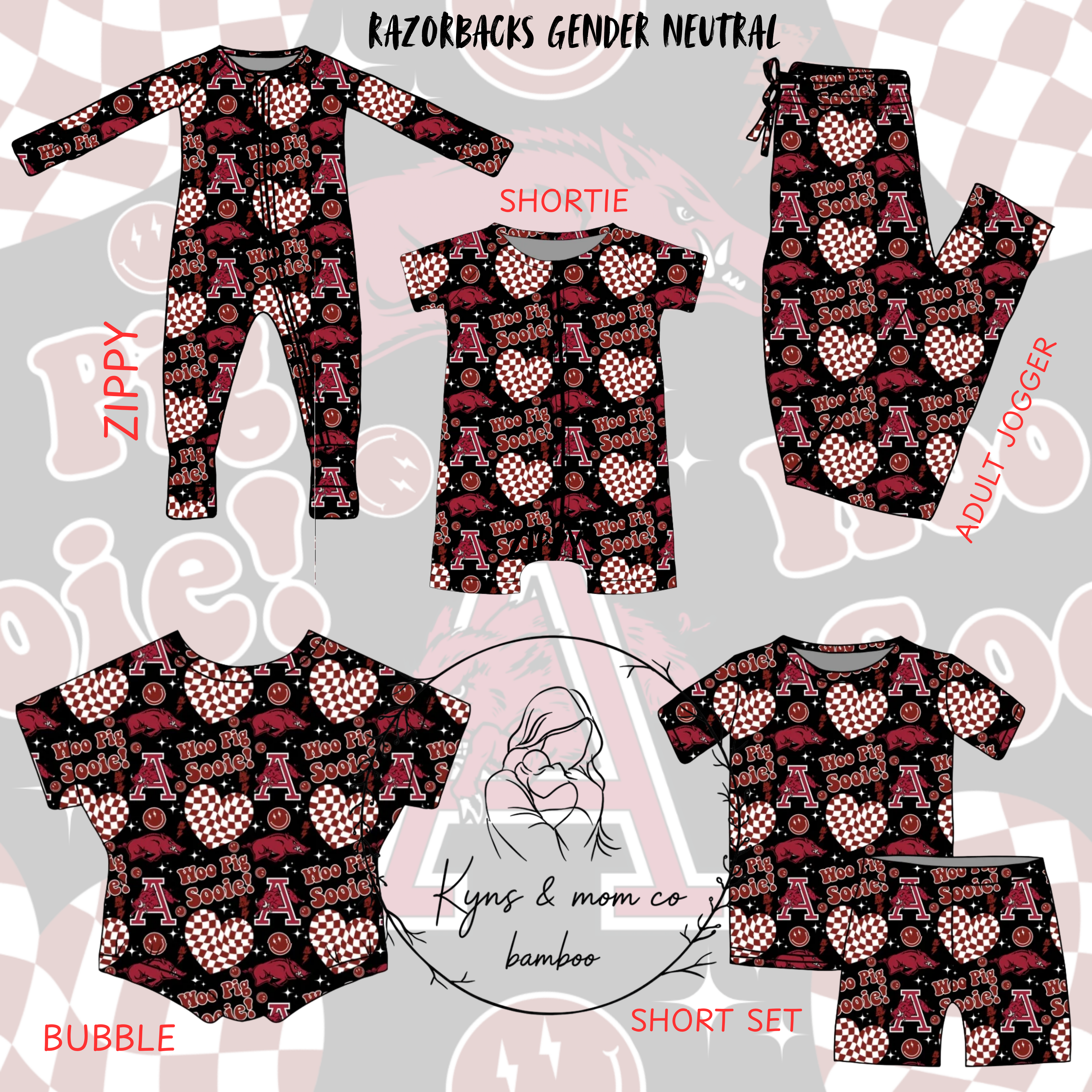 PREORDER - RAZORBACKS gender neutral - ETA EARLY AUGUST