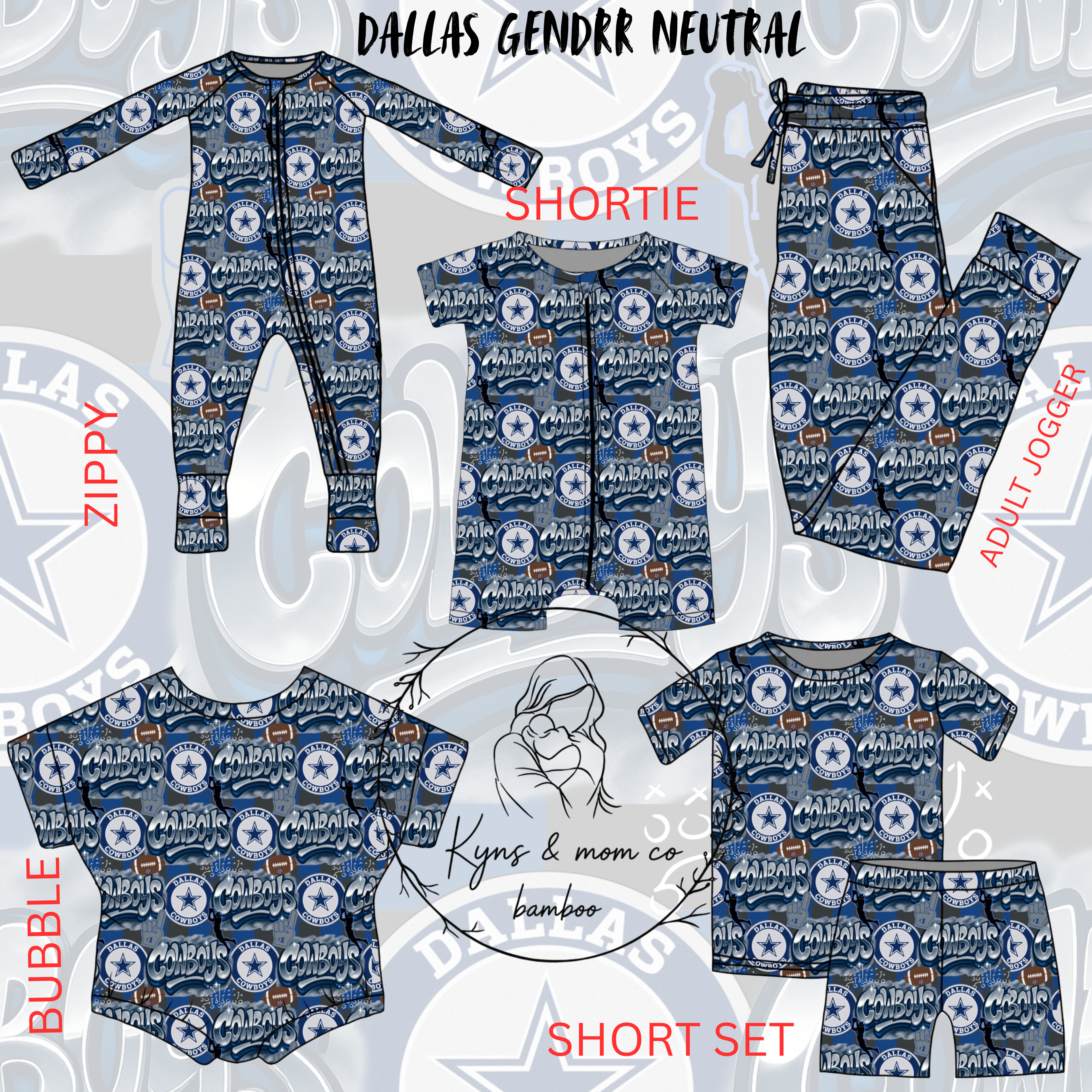 PREORDER - DALLAS GENDER NEUTRAL - ETA EARLY AUGUST