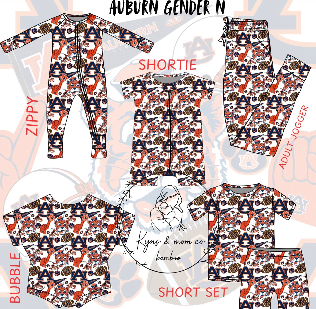 PREORDER - AUBURN GENDER NEUTRAL - ETA EARLY AUGUST